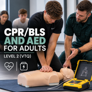 CPR/BLS and AED for Adults – Level 2 (VTQ)